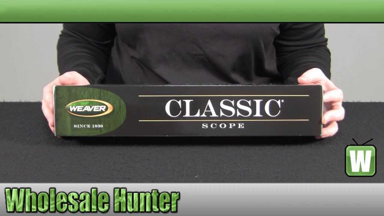 Weaver Classic V Series 2-10x38mm Dual-X Reticle Rifle Scope mfg# 849405