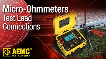AEMC® - Micro-Ohmmeter Test Lead Connections (6250 Discontinued Replaced by 6255)
