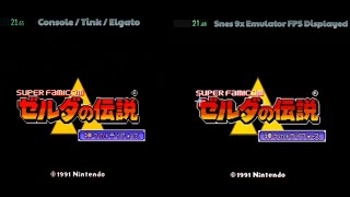 Alttp Cutscene Test - Console vs Emulator (Retroarch / Snes 9x 1.60 High FPS Display)