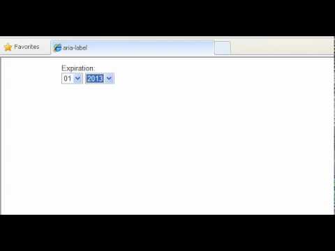 Using aria-label