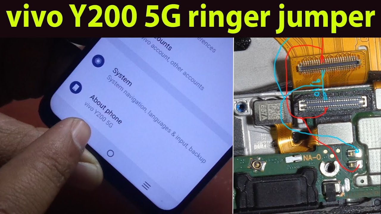 VIVO Y200 5G Ringer way jumper solution.