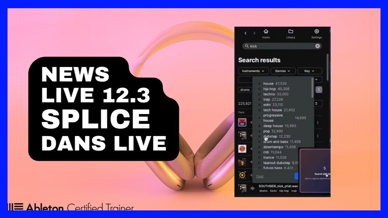 NEWS Live 12.3 : Splice Débarque dans Ableton Live
