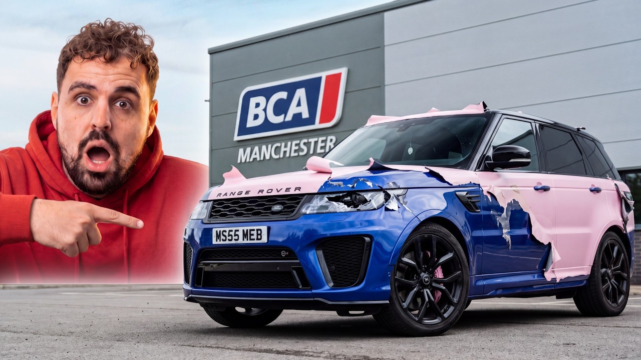 I BOUGHT A CHEAP VANDALISED RANGE ROVER SVR FROM A MANCHESTER CAR AUCTION!