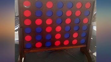 GoSports Giant Wooden 4 in a Row Game, Choose Between Classic White or Dark Stain, review