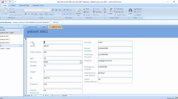 MS ACCESS   | DESIGN A FORM  IN MS ACCESS - PART - 1 | Computer Applications in Pharmacy