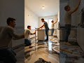 From Concrete to Liquid Marble #epoxyart #flooringgoals #timelapsevideo  #modernkitchen #epoxyresin