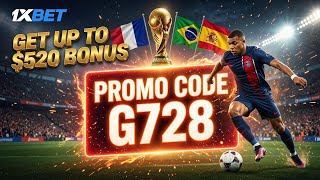 1XBET PROMO CODE / FREE BONUS 1XBET FOR REGISTRATION / PROMO CODE 1XBET 2026 screenshot 4