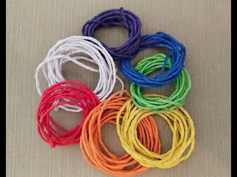 DIY crepe paper rope = colorful and easy