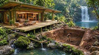 300 Days The Girl Building A Swimming Pool Alone For Her Home Deep In The Forest | Start To Finish News
