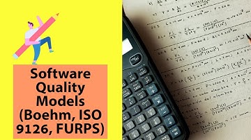 Software Quality Models (Boehm, ISO 9126, FURPS)