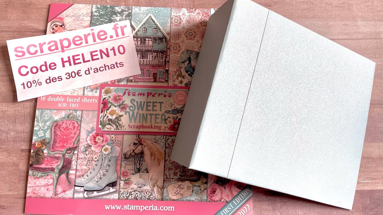 Tutoriel album stamperia sweet winter partie 1 : la reliure