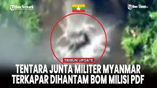 Drone Berbom 120 Mm Hantam Posisi Junta Satu Tentara Tewas Dalam Serangan Pasukan Pdf Myanmar