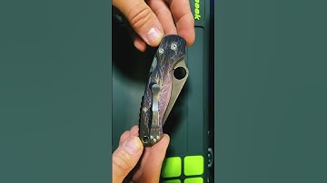Spyderco PM2 Maxamet Cosmic Titanium Scales #knifeskills #pocketknife #knifeworld #tacticalknife