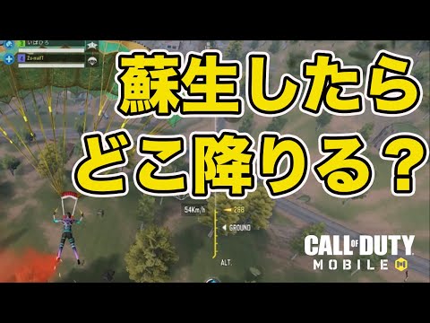【CODモバイル バトロワ】蘇生したらまず〇〇を意識せよ！！