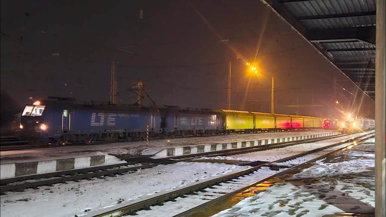 ДТВ на LTE с лок. 80 064 и 80 065 Никола Вапцаров потегля от гара Шумен по неправилен път.