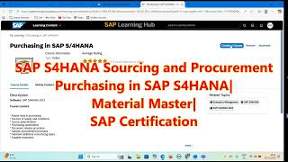 SAP MM S4HANA|Purchasing in SAP S4HANA|Material Master|Structure|Viwes|Org Levels|Creation Status|