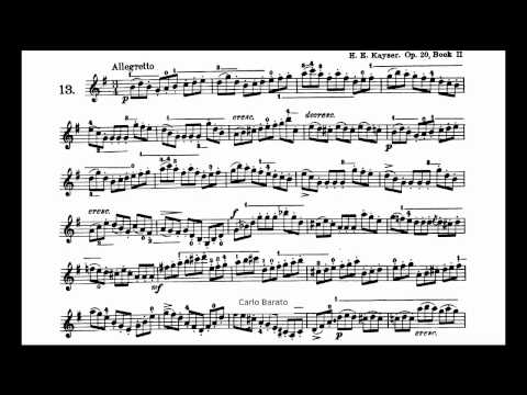 Metodo para violin Kayser - Ejercicio 13