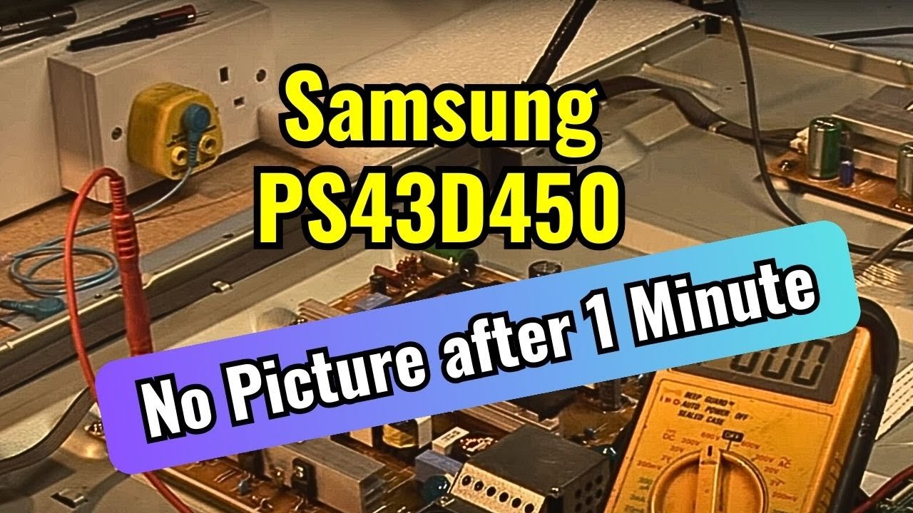 Samsung PS43D450 Picture shuts down after 1 minute bn44-00442b psu type ...