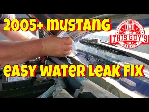 mustang water leak passengers side easy  fix