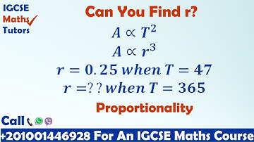 IGCSE Maths Tutors: Proportionality. Explaining and Solving Question 22 Paper 3H, June 2015