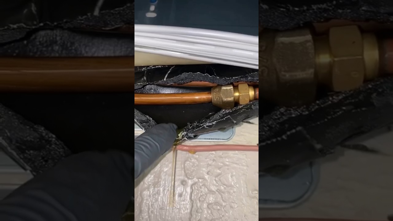 AC gas leakage repair on sid youtubeshorts tradingvideo viralreels 