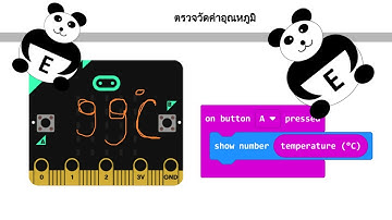 แสดงค่าอุณหภูมิด้วยไมโครบิต (Microbit Show Temperature Data)