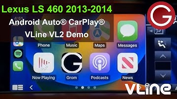 Lexus LS 460 600H 2013 2014 2015 2016 2017 wireless CarPlay Android Auto Demo VLine Navigation LEX78