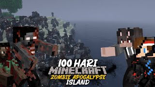 100 Hari di Minecraft Pulau Zombie Apocalypse‼️TERJEBAK DI PULAU TENGAH SAMUDERA‼️ screenshot 1