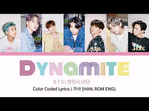 BTS Dynamite (방탄소년단 다이너마이트 가사) Color Coded Lyrics (Han, Rom, Eng) Lilyrics