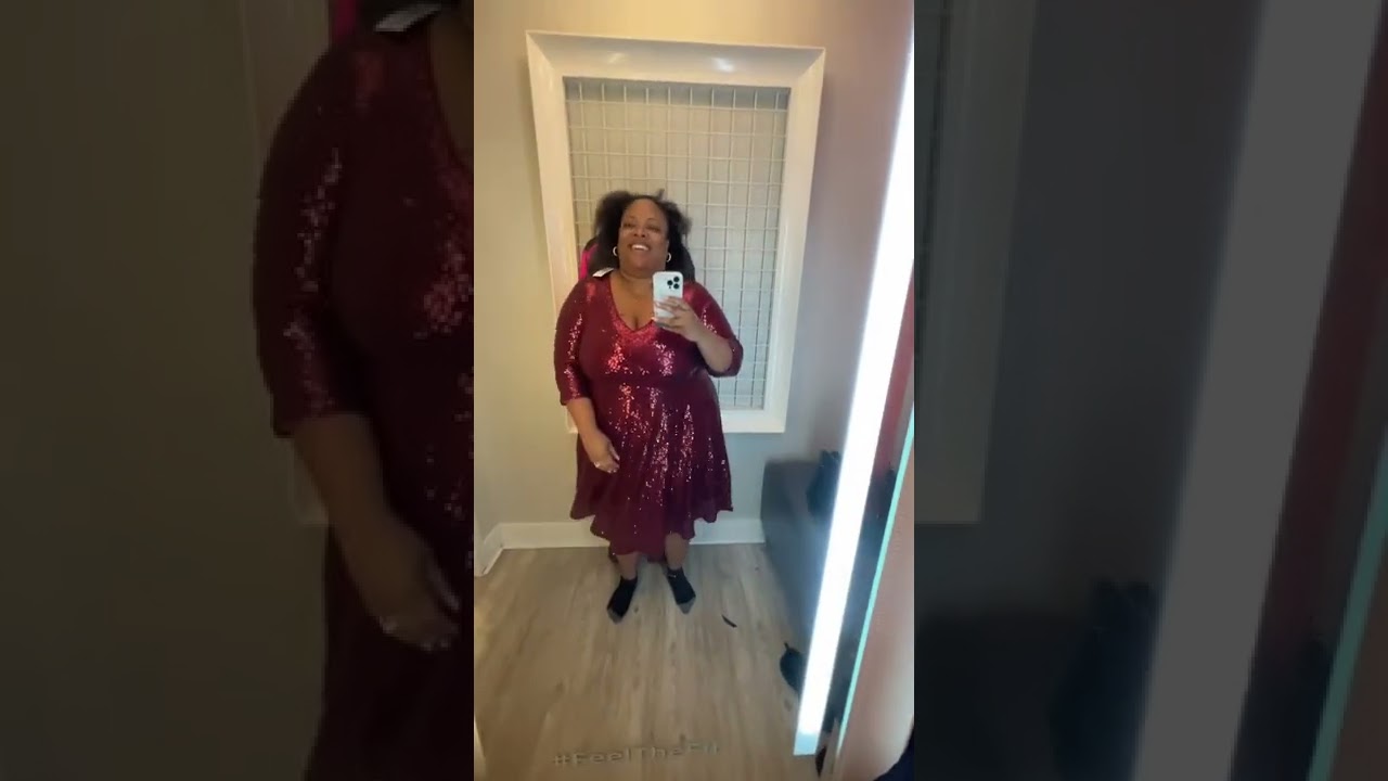 Plus Size holiday try on at Torrid 