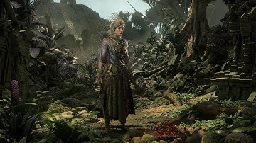 Path of Exile 2 gameplay. Skeleton witch in a jungle.