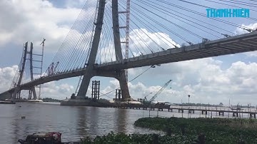 Cận cảnh cầu Vàm Cống dài 3 km qua sông Hậu, lớn nhất miền Tây