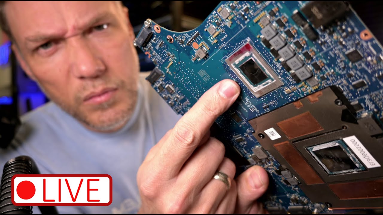 [REPLAY] Dead Gaming Laptop: Can You Reflow A CPU To Fix It? - YouTube