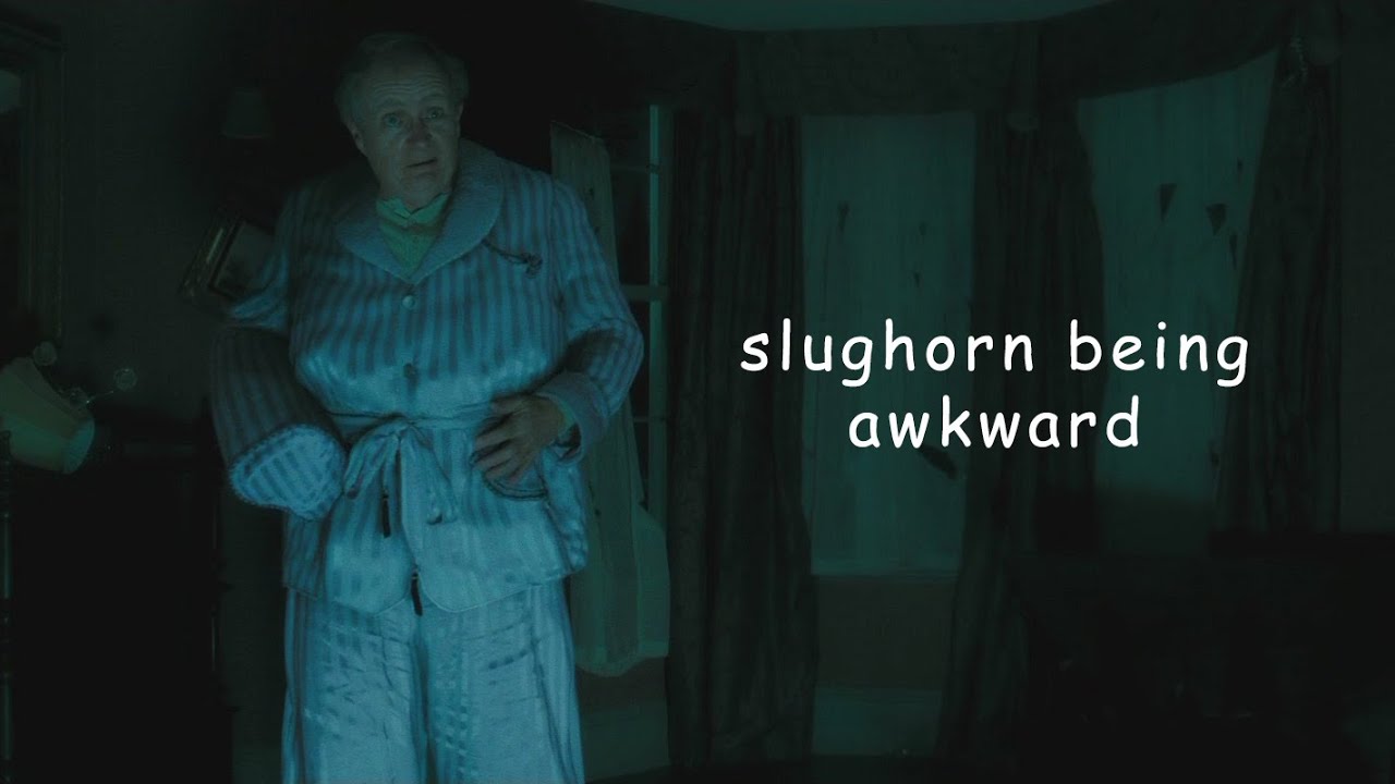 slughorn being awkward for 2 minutes straight