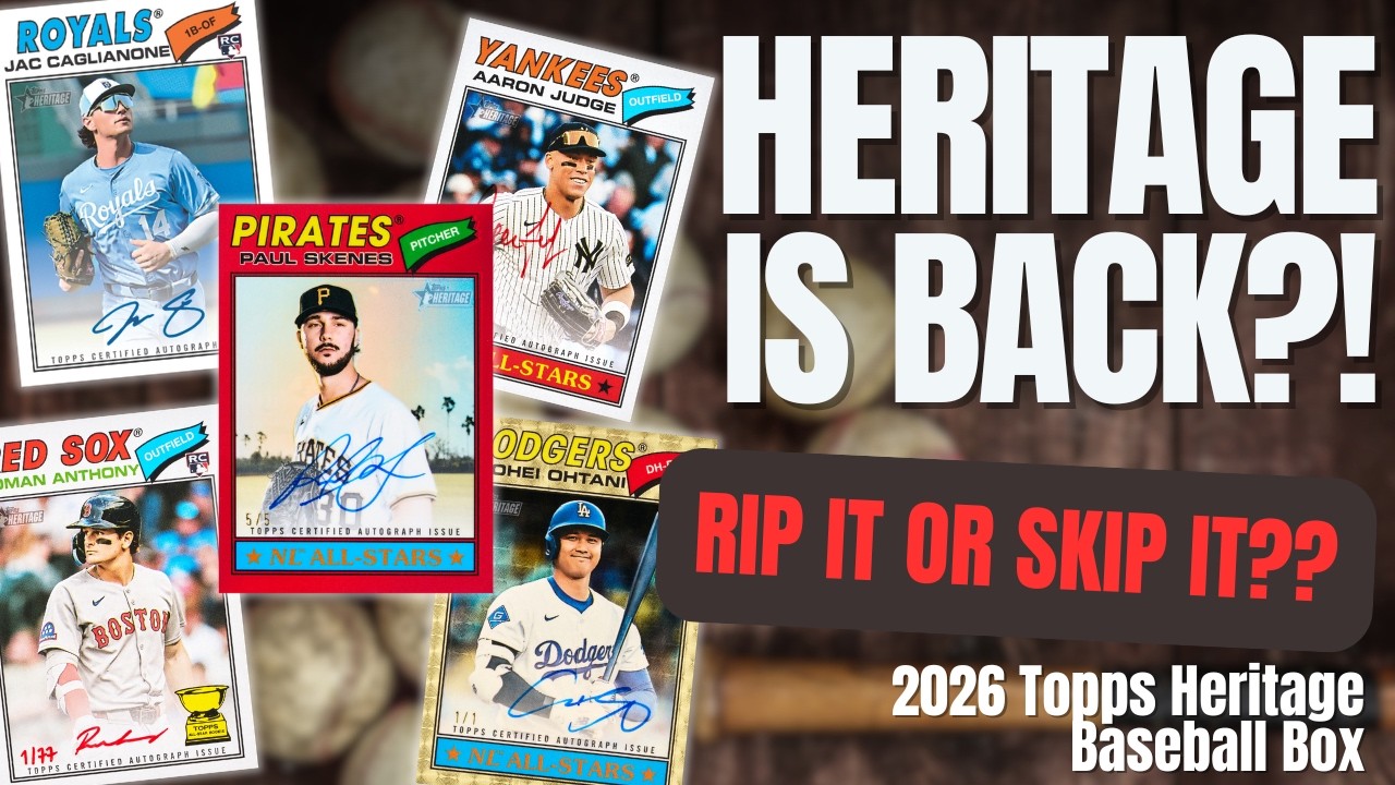 Покупка или отказ?! Новая бейсбольная коллекция Topps Heritage 2026 — предзаказ скоро будет досту...