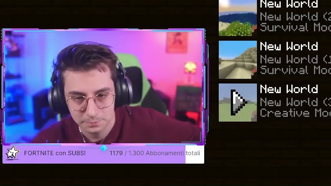 HEMERALD ELIMINA IL SUO MONDO DI MINECRAFT PER QUESTA CLIP..