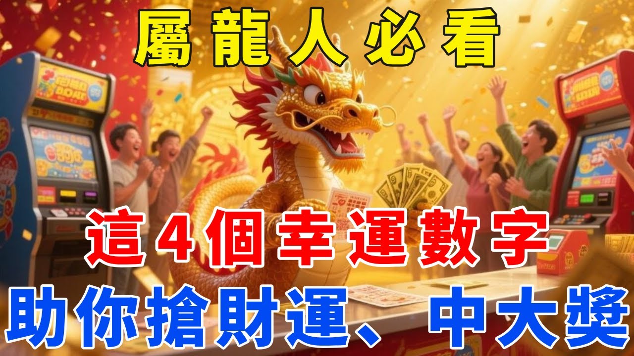 錯過一輩子後悔！屬龍人必看，這4個幸運數字，助你搶財運、中大奬！【梵心若素】#生肖 #運勢 #風水 #財運 #命理