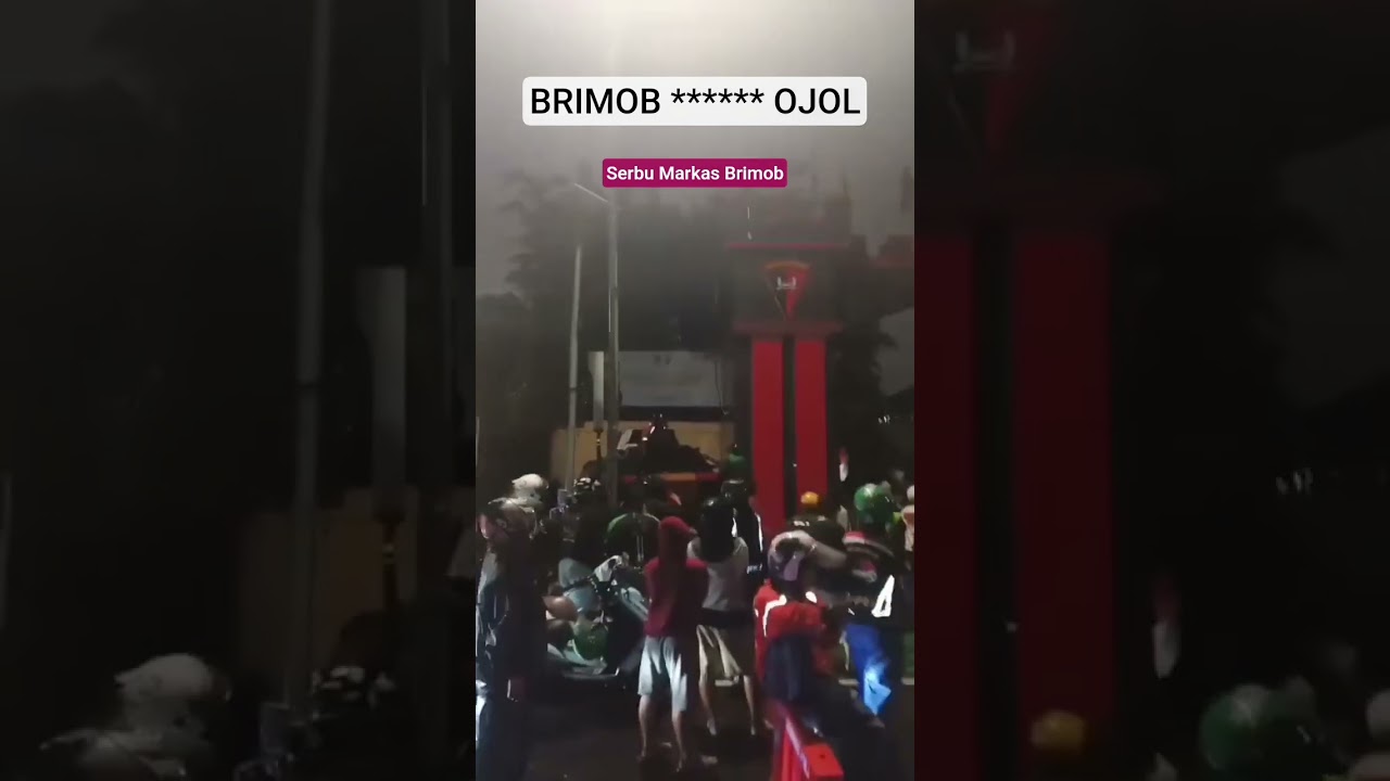 Ojol Serbu Markas Brimob 