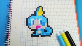 Como Dibujar a SOBBLE de POKEMON | Pixel Art @davidIMAPixelArtYT