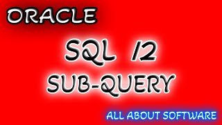 SQL SUBQUERY
