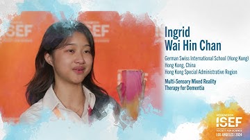 Meet Ingrid Wai Hin Chan, winner of the Craig R. Barrett Award (Regeneron ISEF 2024)