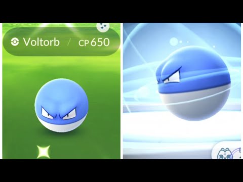 Catching ✨shiny✨ voltorb