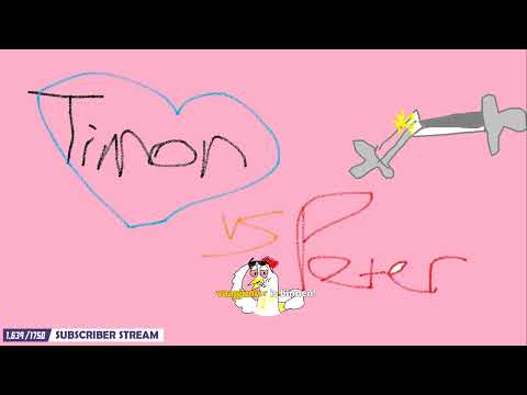 PETER vs TIMON TEKENSTREAM + Hamster spreekbeurt