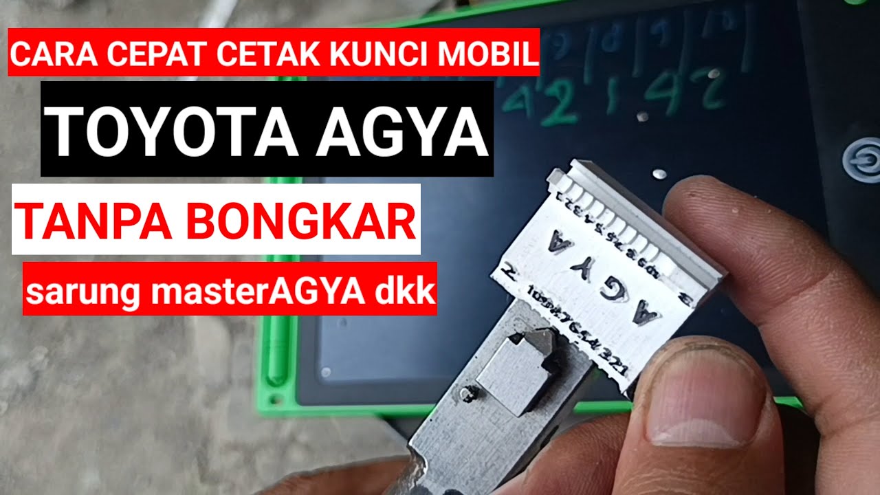 КАК БЫСТРО НАПЕЧАТАТЬ КЛЮЧ ОТ АВТОМОБИЛЯ TOYOTA AGYA, НЕ РАЗБИРАЯ ЕГО. Чехол для мастер-ключа AGY...