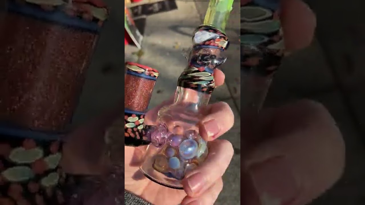 14mm banger hanger Gnosy Glass  Mini Milker  with Dichro and Uv Glass