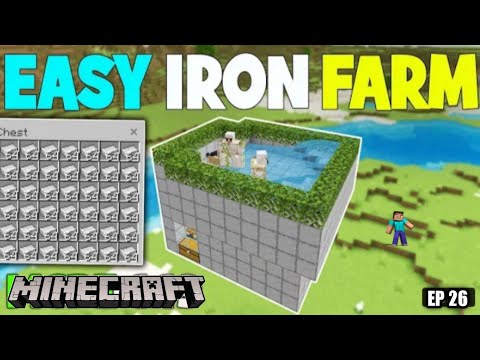 FINALLY I BUILD UNLIMITED IRON FARM | MINECRAFT GAMEPLAY EP26 - YouTube