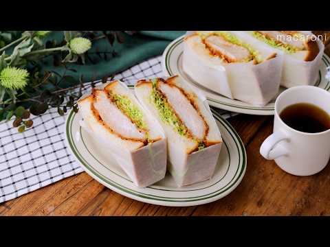 【チキンカツサンド】食べごたえ抜群！鶏むね肉1枚で節約にも♪