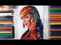 Drawing Wonder Woman 1984 (Gal Gadot) | Fame Art