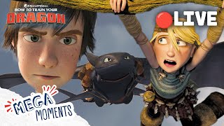 LIVE 🔴 How To Train Your Dragon Trilogy Marathon! 🐉💪 Full Movie Extended Previews | Mega Moments