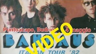 Bauhaus - Puntoacapo, Budrio, Bologna, Italy, 4 may 1982 - VIDEO LIVE CONCERT & INTERVIEW